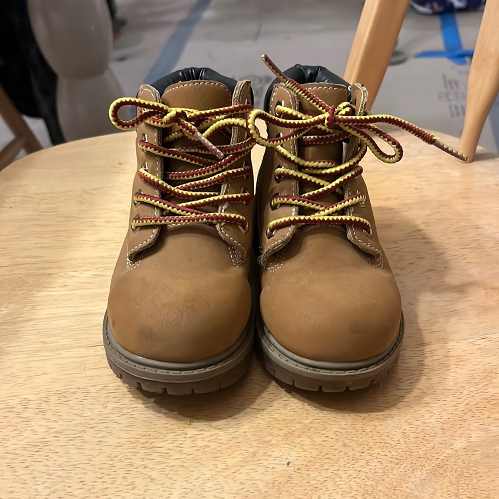 Toddler boys work boots size 8